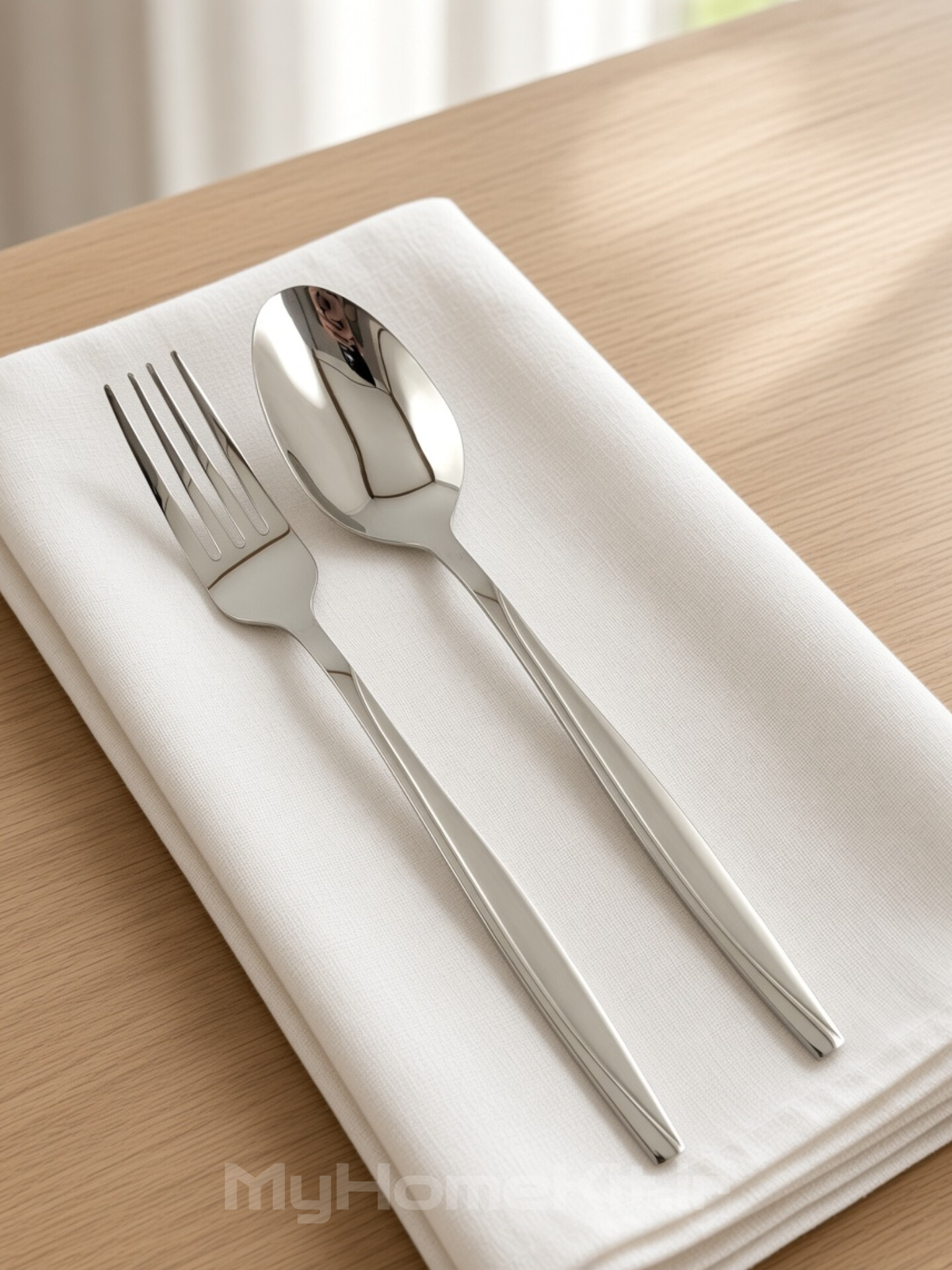 قاشق و چنگال 4 میل یونیک طرح ماینز
